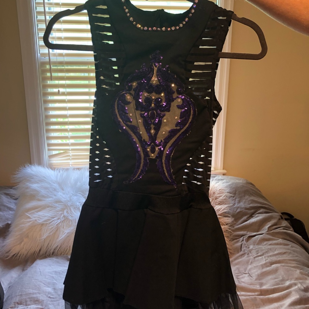 Black with Purple detailing stoned jazz costume!!